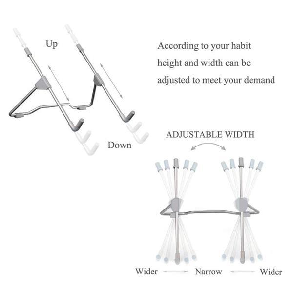 Grote foto laptop cooling bracket tablet pc aluminum alloy desktop adju computers en software overige computers en software