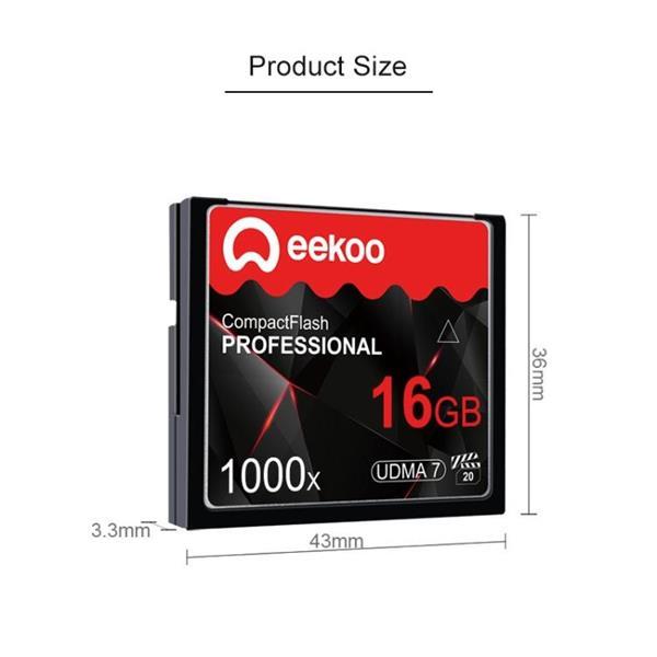 Grote foto eekoo 16gb 1000x udma7 compact flash card for dslr camera audio tv en foto onderdelen en accessoires