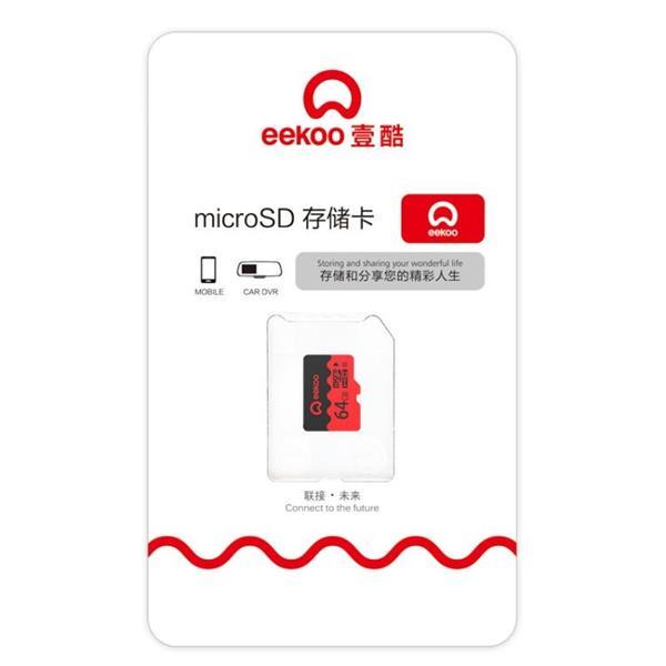 Grote foto eekoo 64gb u3 tf micro sd memory card minimum write speed audio tv en foto onderdelen en accessoires