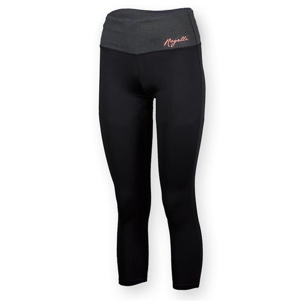Grote foto marzia 7 8 dames broek zwart grey melange fluor coral sport en fitness fitness