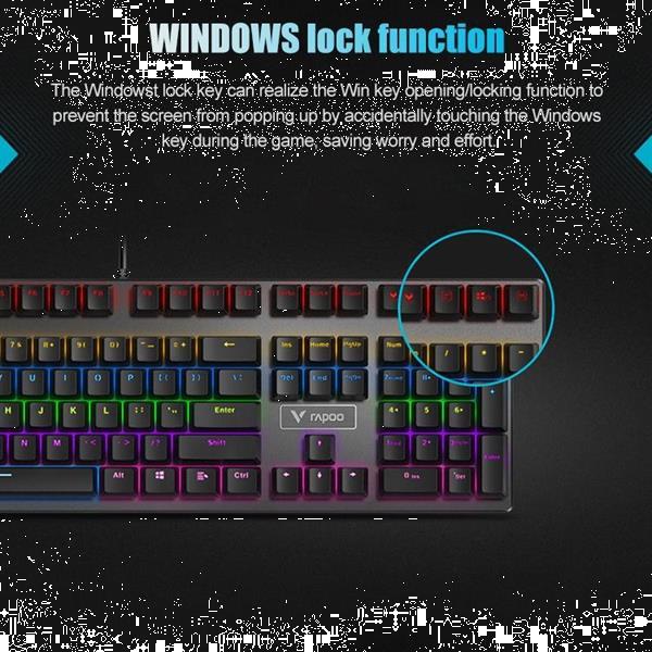 Grote foto rapoo v700s 104 keys mixed color backlight usb wired game co computers en software toetsenborden