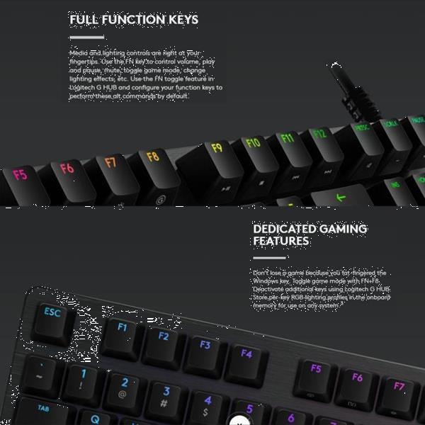 Grote foto logitech g512 rgb l axis mechanical wired gaming keyboard l computers en software toetsenborden