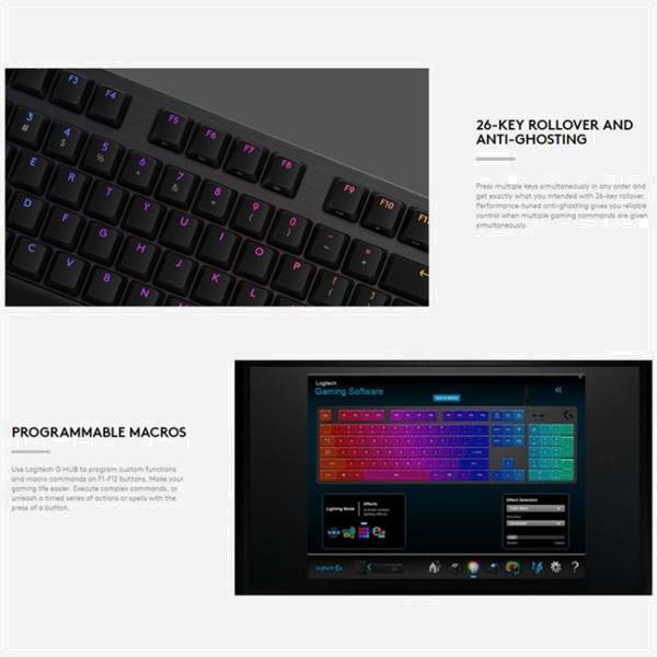 Grote foto logitech g512 rgb l axis mechanical wired gaming keyboard l computers en software toetsenborden