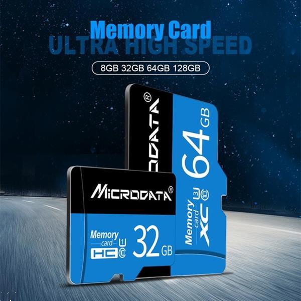 Grote foto microdata 64gb u3 blue and black tf micro sd memory card audio tv en foto onderdelen en accessoires
