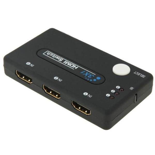 Grote foto mini 3x1 hd 1080p hdmi v1.3 selector with remote control for audio tv en foto onderdelen en accessoires