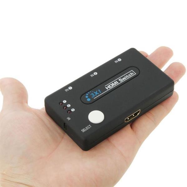 Grote foto mini 3x1 hd 1080p hdmi v1.3 selector with remote control for audio tv en foto onderdelen en accessoires