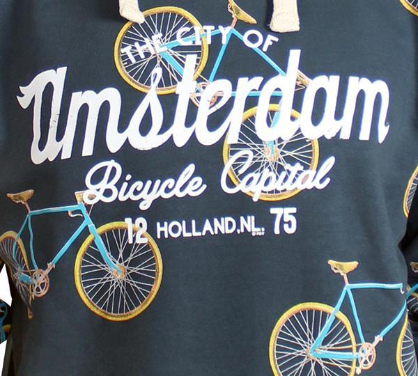 Grote foto fox originals amsterdam bike patern heren hoodie maat l kleding heren truien en vesten