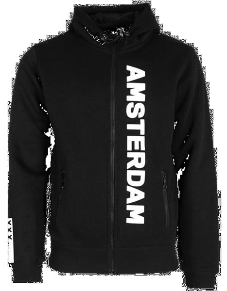 Grote foto fox originals amsterdam collegiate zipped hoodie maat l kleding heren truien en vesten