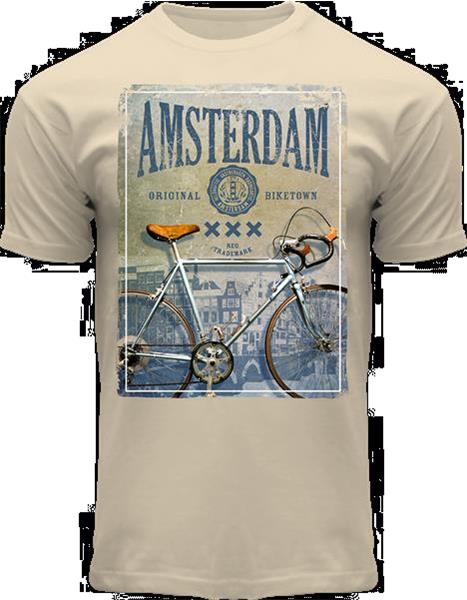 Grote foto fox originals amsterdam bike foto heren tshirt print maat xl kleding heren t shirts