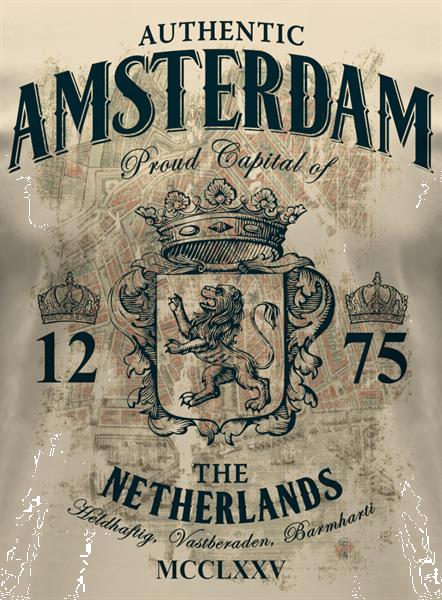 Grote foto fox originals amsterdam authentic heren t shirt maat s kleding heren t shirts