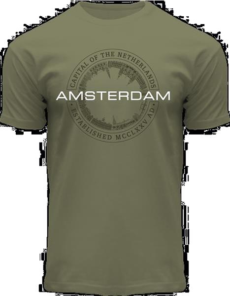 Grote foto fox originals amsterdam circle skyline heren t shirt maat s kleding heren t shirts