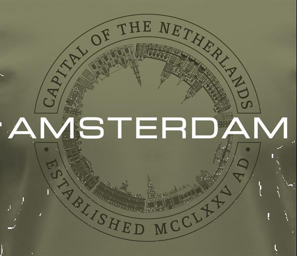 Grote foto fox originals amsterdam circle skyline heren t shirt maat s kleding heren t shirts