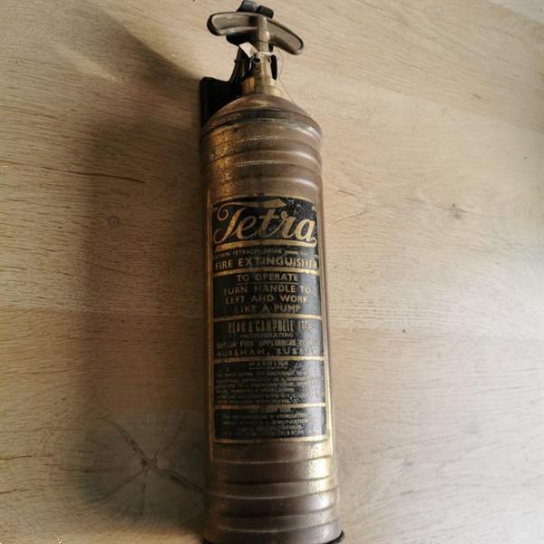 Grote foto vintage brandblusser huis en inrichting woningdecoratie