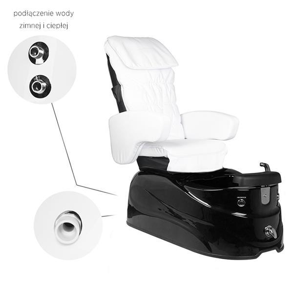 Grote foto spa pedicurestoel as 122 zwart wit met massage beauty en gezondheid make up sets