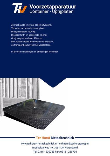 Grote foto container oprijplaat diversen overige diversen