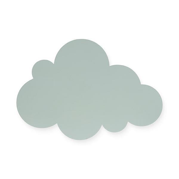 Grote foto wandlamp clouds green kinderen en baby complete kinderkamers