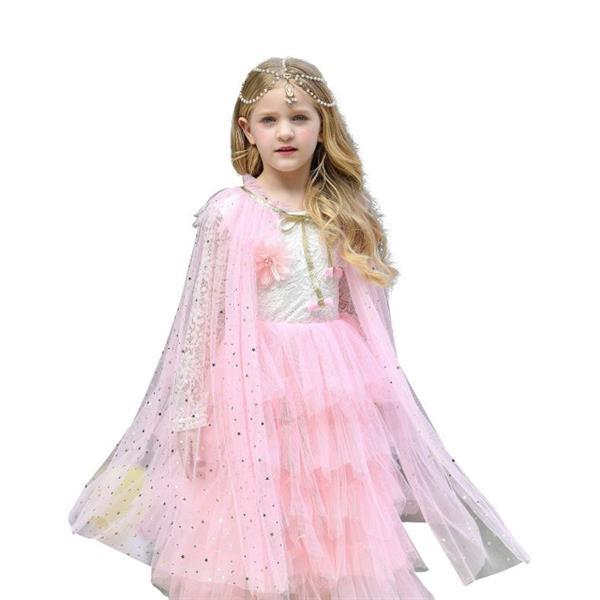 Grote foto prinsessen cape licht roze glitter gratis kroontje kinderen en baby overige