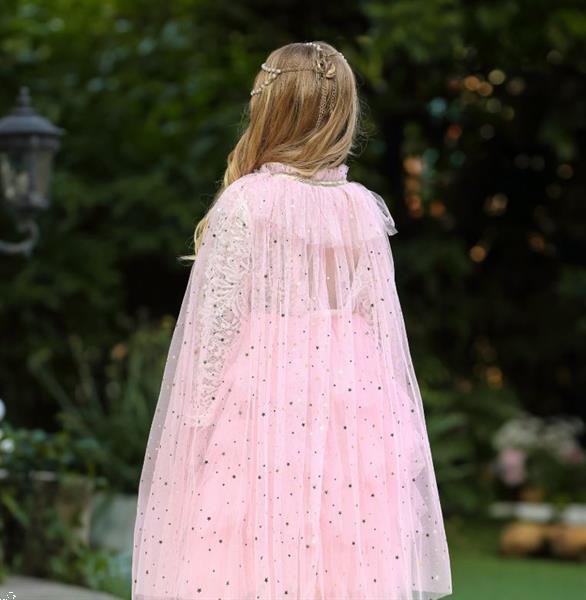 Grote foto prinsessen cape licht roze glitter gratis kroontje kinderen en baby overige