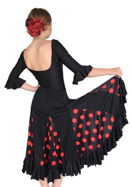 Grote foto flamenco body meisjes zwart met 3 4 mouw maat 6 kledin kinderen en baby overige