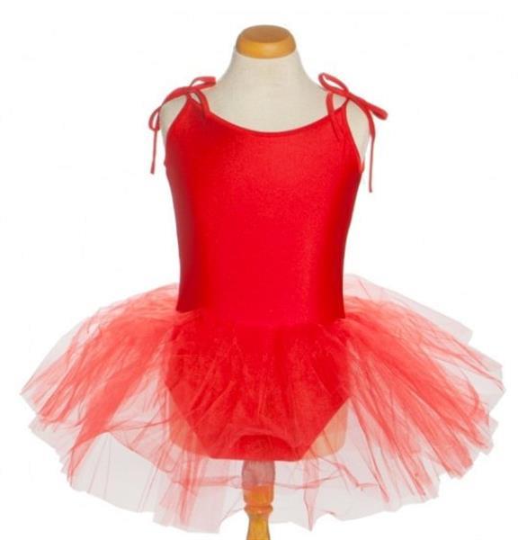 Grote foto balletpakje tutu met striklinten rood maat 6 kledingmaat 86 kinderen en baby overige