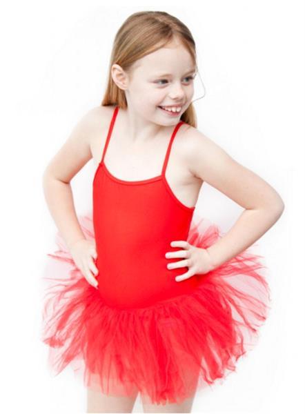 Grote foto balletpakje tutu met striklinten rood maat 6 kledingmaat 86 kinderen en baby overige