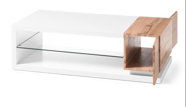 Grote foto salontafel mat wit eiken huis en inrichting eettafels