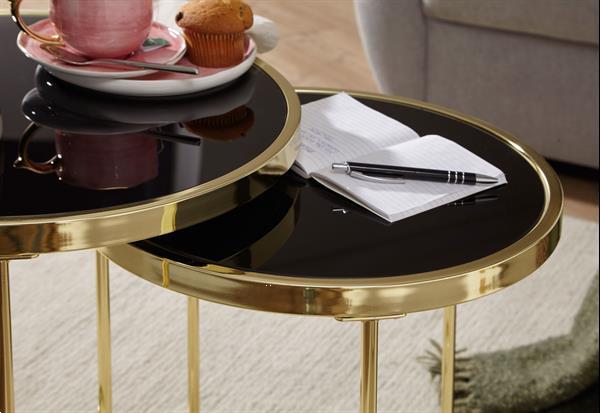 Grote foto salontafel set goud zwart huis en inrichting eettafels