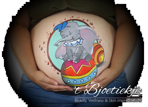 Grote foto bellypaint buikbeschildering diensten en vakmensen kunstenaars en portretschilders