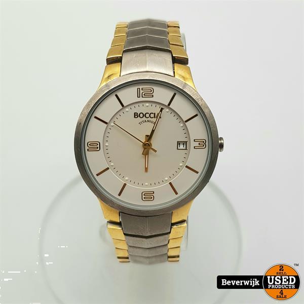 Grote foto boccia titanium 3191 03 dames horloge quartz in nette staa kleding dames horloges