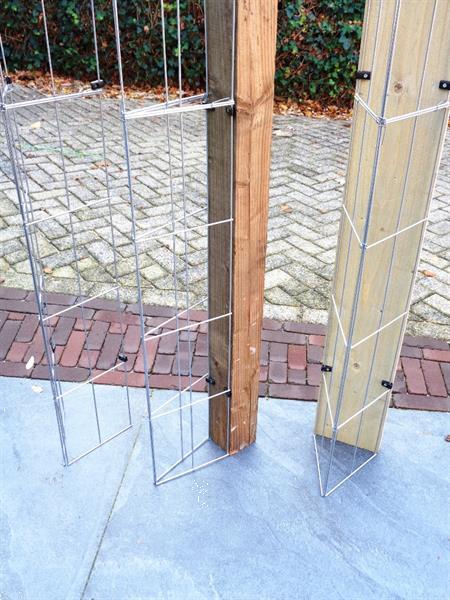 Grote foto klimplanten tegen blokhutten en schuttingen tuin en terras tuinhuisjes en blokhutten