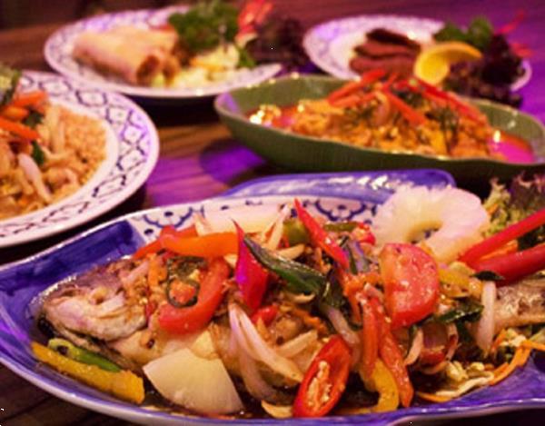 Grote foto thai thuisbezorgd diensten en vakmensen catering