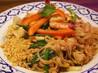 Grote foto thai thuisbezorgd diensten en vakmensen catering