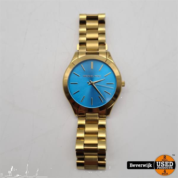 Grote foto michael kors mk3265 gold blue in nette staat kleding dames horloges