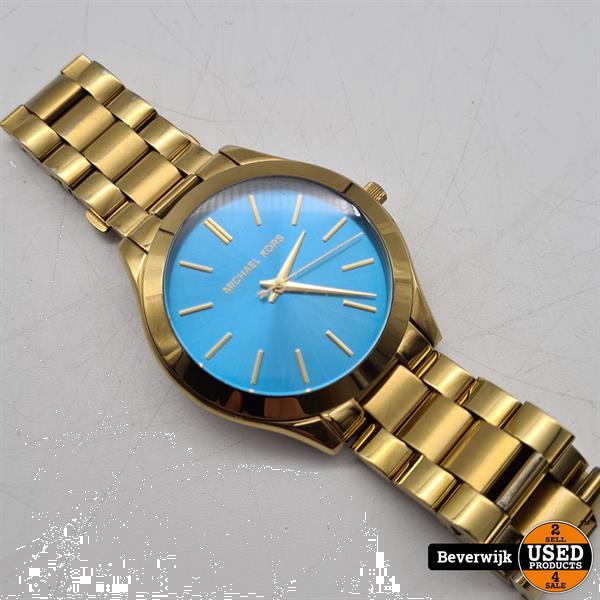 Grote foto michael kors mk3265 gold blue in nette staat kleding dames horloges