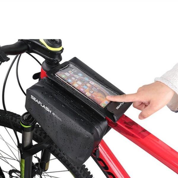 Grote foto seaflash outdoor waterproof bike bag touch screen saddle bag motoren overige accessoires
