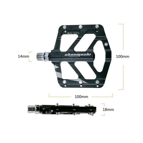 Grote foto shanmashi tiger 1 pair anti slip foot pedal aluminium shaft fietsen en brommers algemeen