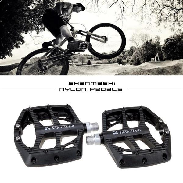 Grote foto shanmashi np 1 1pair nylon carbon fiber pedal non slip comfo fietsen en brommers algemeen