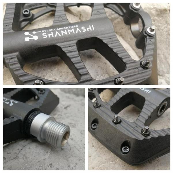 Grote foto shanmashi np 1 1pair nylon carbon fiber pedal non slip comfo fietsen en brommers algemeen