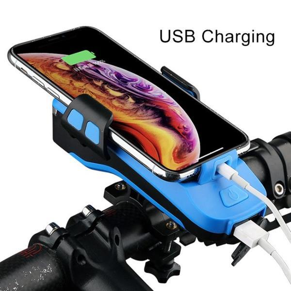 Grote foto usb charging bicycle light front handlebar led light with motoren overige accessoires