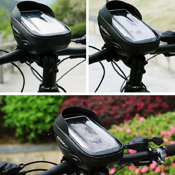 Grote foto wheel up hard shell waterproof bicycle bag handlebar bag tou motoren overige accessoires