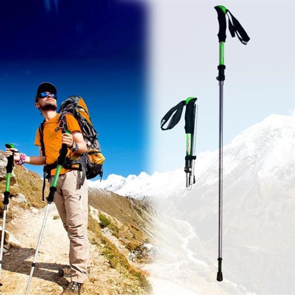 Grote foto 25cm verstelbare draagbare outdoor aluminium trekking poles caravans en kamperen kampeertoebehoren