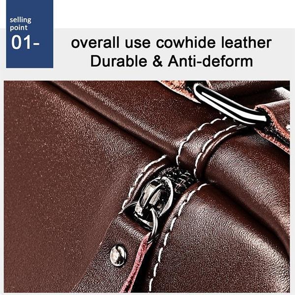 Grote foto 6029 multifunctionele fashion top grain leather messenger ba caravans en kamperen kampeertoebehoren