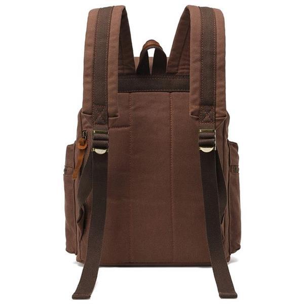 Grote foto augur 1039 mannen retro canvas backpack schouders laptop bag caravans en kamperen kampeertoebehoren