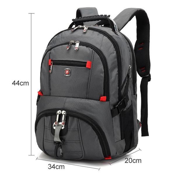 Grote foto augur 909 casual oxford doek backpack schouders laptop bag caravans en kamperen kampeertoebehoren
