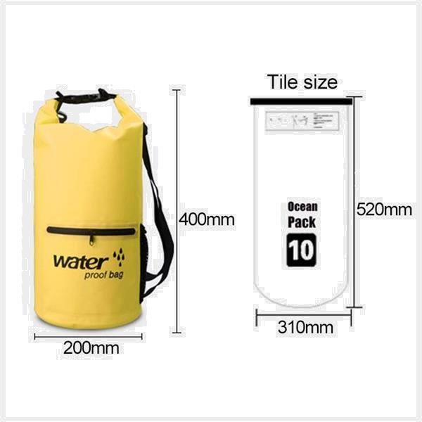 Grote foto buiten waterdichte dry dual schouderband bag dry sack pvc ba caravans en kamperen kampeertoebehoren