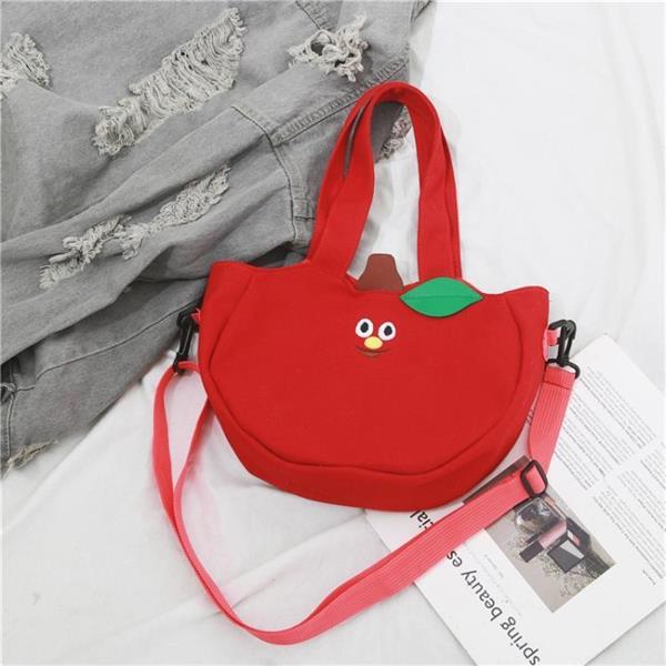 Grote foto cartoon shoulder tote bag fruit banana apple embroidered can caravans en kamperen kampeertoebehoren