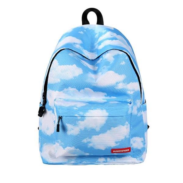Grote foto cloud pattern print reizen rugzak school schouders bag voor caravans en kamperen kampeertoebehoren