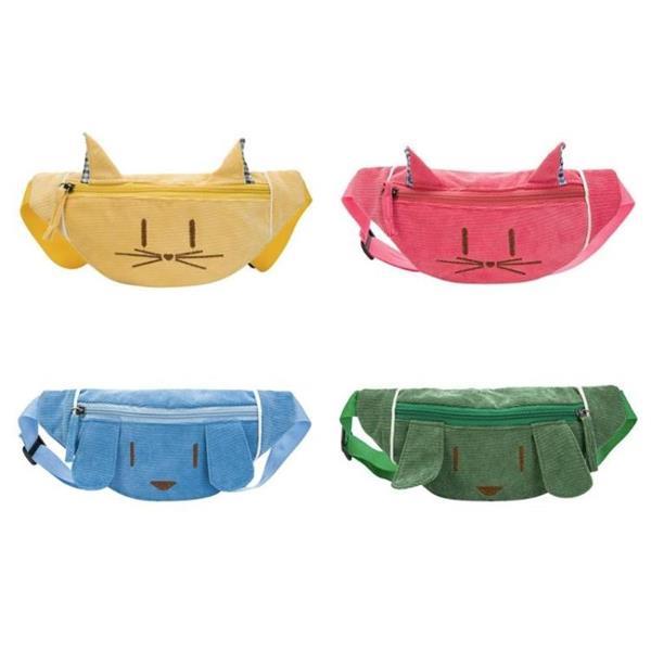 Grote foto cute cartoon canvas casual waist packs kids animal waist sho caravans en kamperen kampeertoebehoren