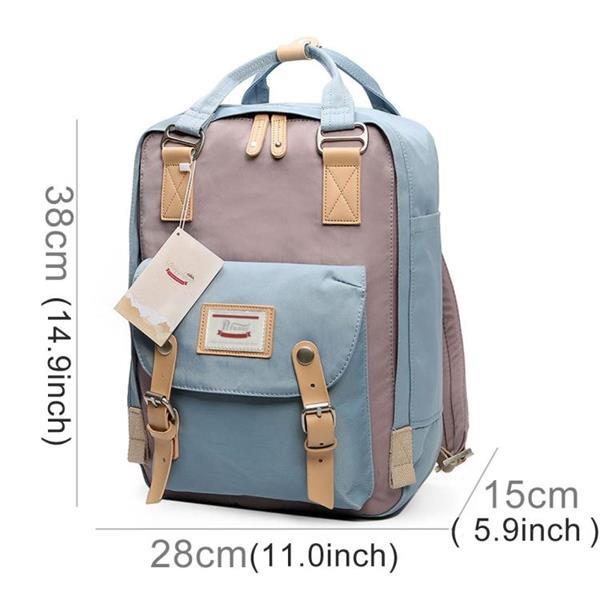 Grote foto fashion casual travel backpack laptop tas student met hengse caravans en kamperen kampeertoebehoren