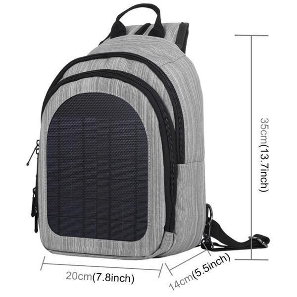 Grote foto haweel 5v zonnepaneel energie single double shoulder bag r caravans en kamperen kampeertoebehoren